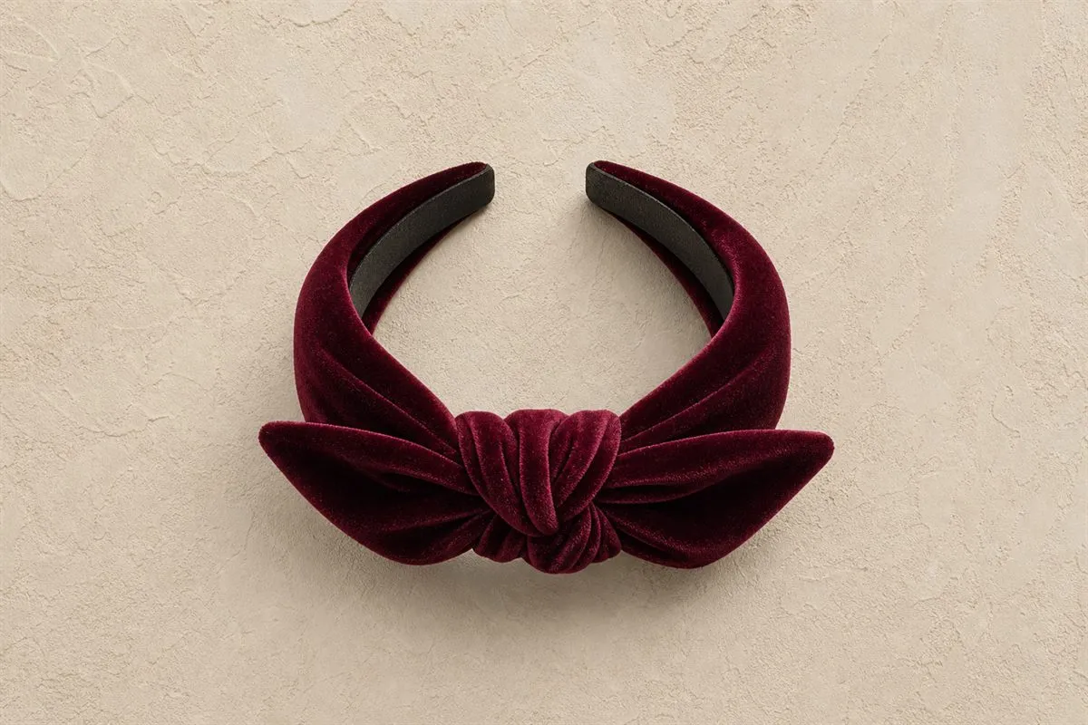 Knotted Velvet Headband No.19