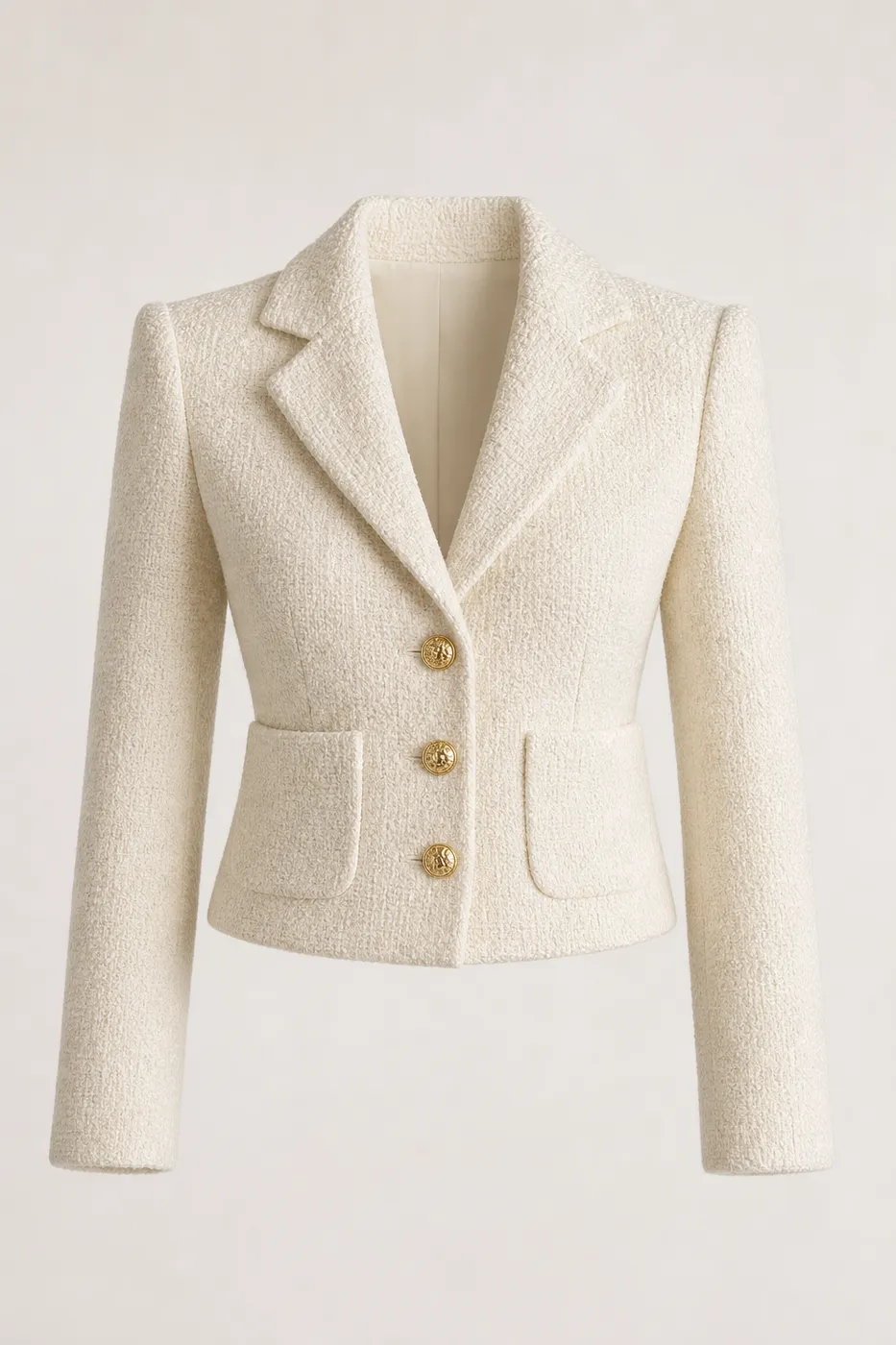 Structured Bouclé Wool Tailored Jacket Limited Edition