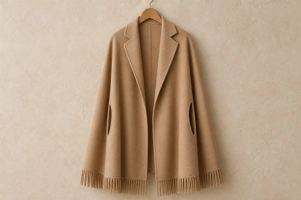 Oversized Pure Wool Cape Limited Edition