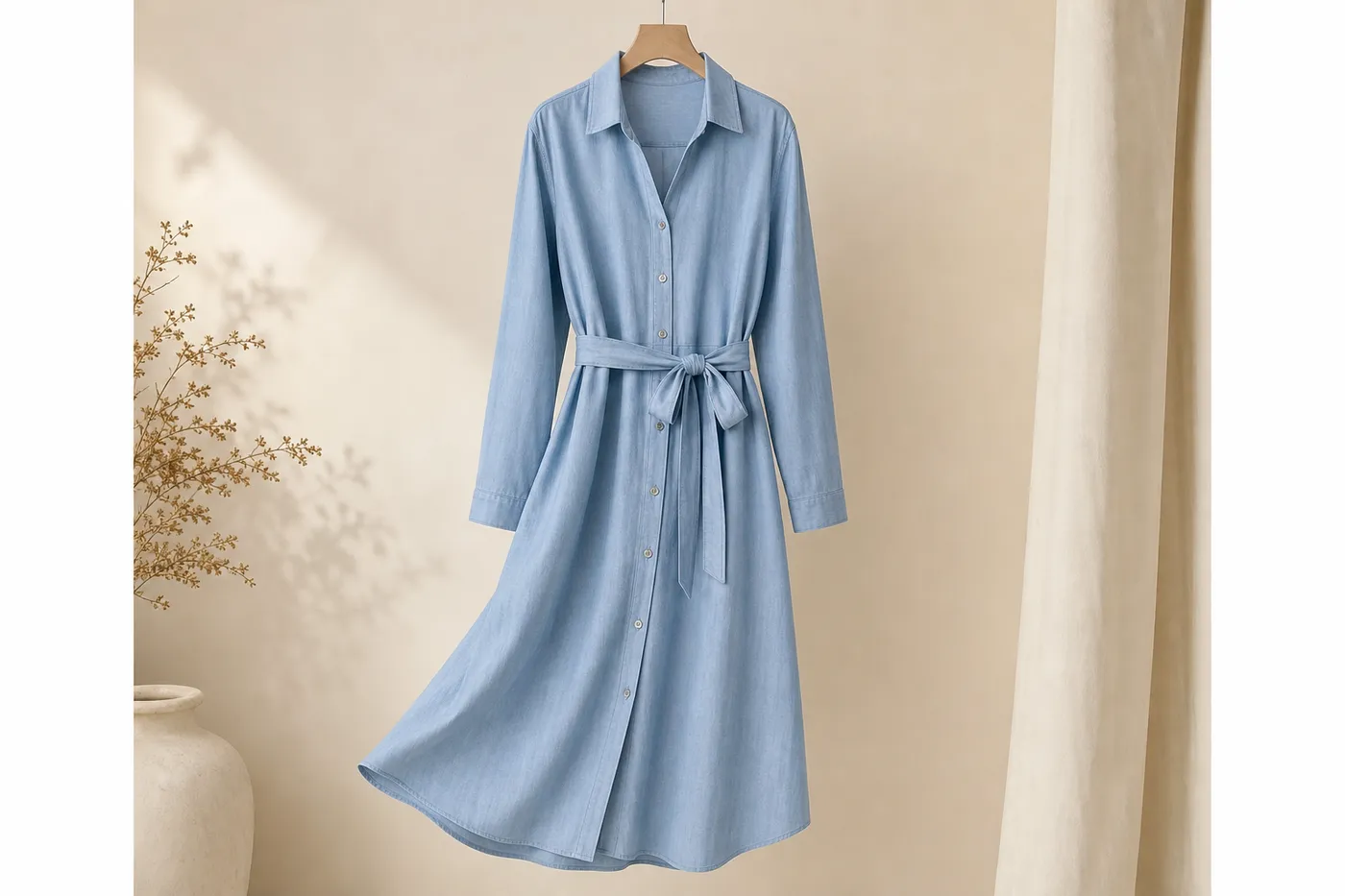 Cotton Shirt Dress No.07